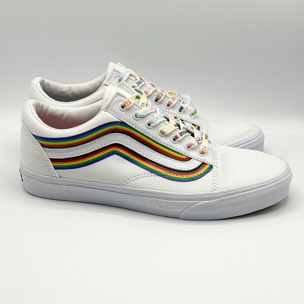Vans Old Skool Pride White Sneakers - US Men’s 10